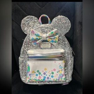 Loungefly Disney Mickey and Friends Birthday Celebration Mini Backpack